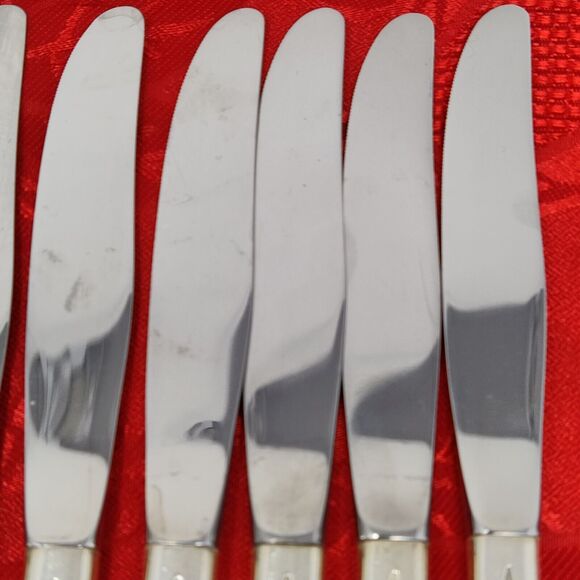 9X ONEIDA Community Silverplate Tangier 9 Butter Dinner Knives 9" - Picture 10 of 10